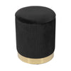 Zoe Black Velvet Storage Ottoman Model: TOV-OC68155