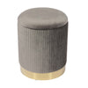 Zoe Grey Velvet Storage Ottoman Model: TOV-OC68156