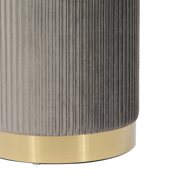 Zoe Grey Velvet Storage Ottoman Model: TOV-OC68156