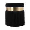 Melody Black Tasseled Ottoman Model: TOV-OC68211