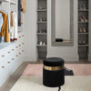 Melody Black Tasseled Ottoman Model: TOV-OC68211