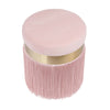 Melody Blush Tasseled Ottoman Model: TOV-OC68212