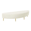 Bianca Cream Velvet Full Bench Model: TOV-OC68356