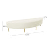 Bianca Cream Velvet Full Bench Model: TOV-OC68356