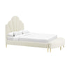 Bianca Cream Velvet Full Bench Model: TOV-OC68356