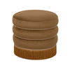 Lakka Chocolate Velvet Ottoman Model: TOV-OC68565