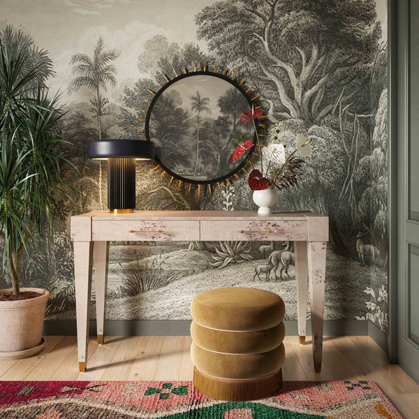 Lakka Chocolate Velvet Ottoman Model: TOV-OC68565