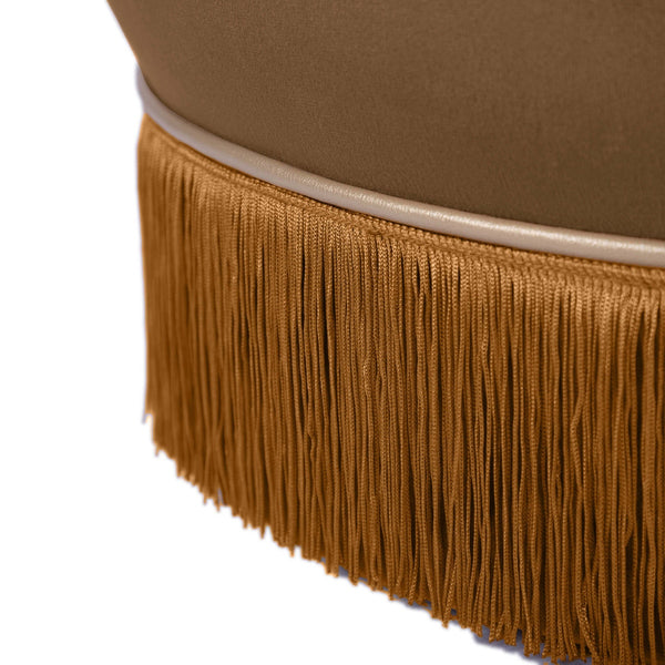 Lakka Chocolate Velvet Ottoman Model: TOV-OC68565
