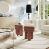 Claire Sedona Brown Nubby Stool Model: TOV-OC68653