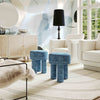Claire Teal Nubby Stool Model: TOV-OC68654