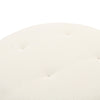 Fickle Cream Boucle Swivel Ottoman Model: TOV-OC68672