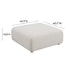 Hangover Cream Boucle Ottoman Model: TOV-OC68789