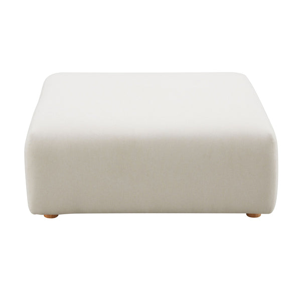 Hangover Cream Performance Linen Ottoman Model: TOV-OC68790