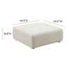 Hangover Cream Performance Linen Ottoman Model: TOV-OC68790