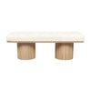 Sagano White Dyed-Yarn Bench Model: TOV-OC68804