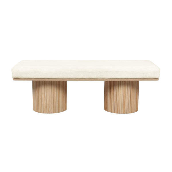 Sagano White Dyed-Yarn Bench Model: TOV-OC68804