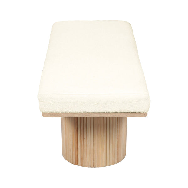 Sagano White Dyed-Yarn Bench Model: TOV-OC68804