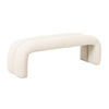 Leigh Cream Velvet Channeled Bench Model: TOV-OC68824