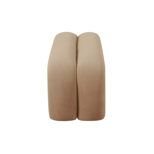 Leigh Taupe Velvet Channeled Bench Model: TOV-OC68826