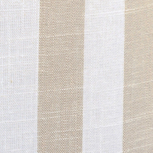 Dex Beige Striped Linen Ottoman Model: TOV-OC68884