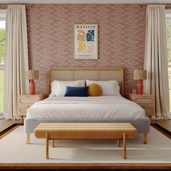 Julianna Sunflower Yellow Heavy Linen Bench Model: TOV-OC68937