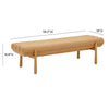 Julianna Sunflower Yellow Heavy Linen Bench Model: TOV-OC68937