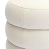Stefanie Cream Velvet Ottoman Model: TOV-OC69062