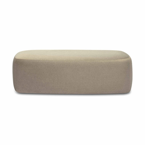 Graceland Taupe Faux Mohair Bench Model: TOV-OC69115