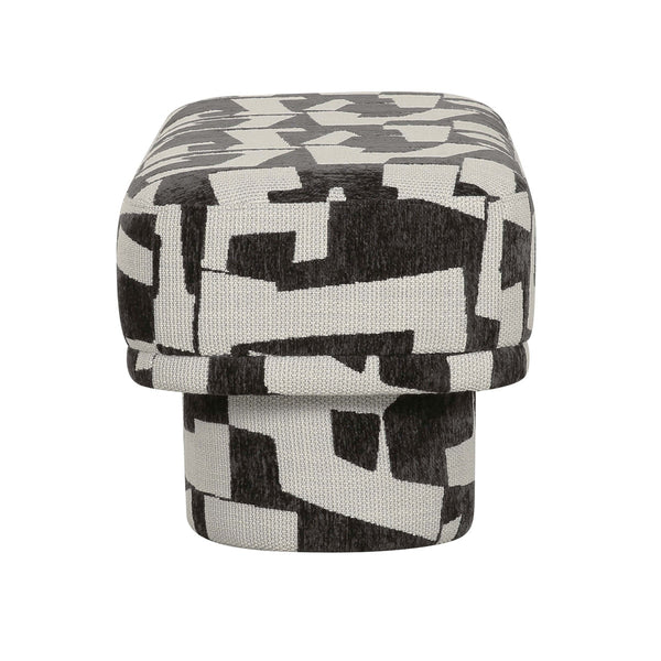 Lena Black and White Jacquard Bench Model: TOV-OC69131