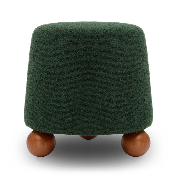 Jaine Forest Green Boucle Stool Model: TOV-OC69150