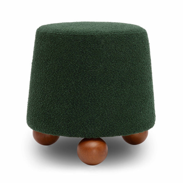 Jaine Forest Green Boucle Stool Model: TOV-OC69150