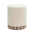 Dex Cream Upcycled Fabric Ottoman Model: TOV-OC69195