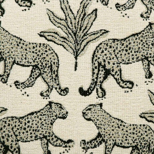 Dex Taupe Leopard Jacquard Ottoman Model: TOV-OC69196