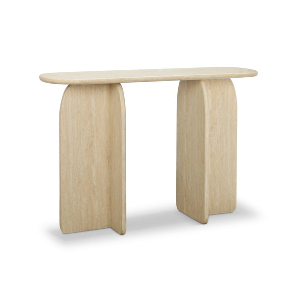 Clementine Faux Travertine Console Table Model: TOV-OC69198