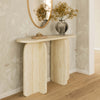 Clementine Faux Travertine Console Table Model: TOV-OC69198