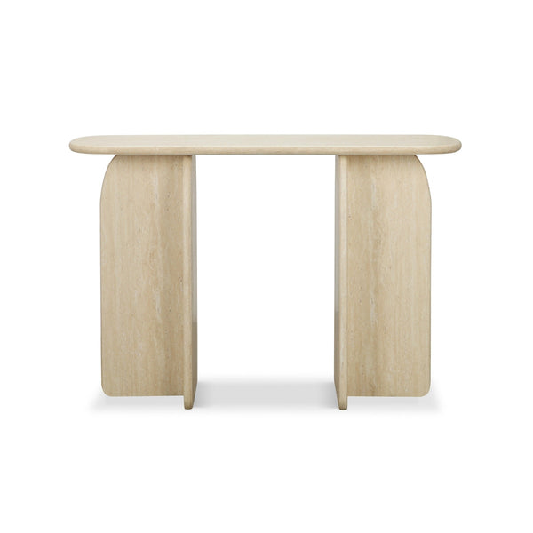 Clementine Faux Travertine Console Table Model: TOV-OC69198