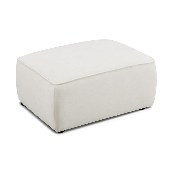 Travie Sand Upcycled Linen Ottoman Model: TOV-OC69205