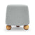Jaine Stone Grey Loose Mohair Ottoman Model: TOV-OC69232