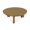 Oani Walnut and Glass Round Coffee Table Model: TOV-OC69238
