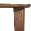 Oani Walnut and Glass Triangular Coffee Table Model: TOV-OC69239
