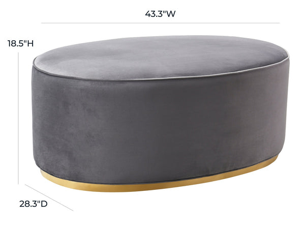 Scarlett Grey Ottoman Model: TOV-OC7225