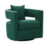 Kennedy Forest Green Velvet Swivel Chair Model: TOV-S44126