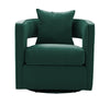 Kennedy Forest Green Velvet Swivel Chair Model: TOV-S44126