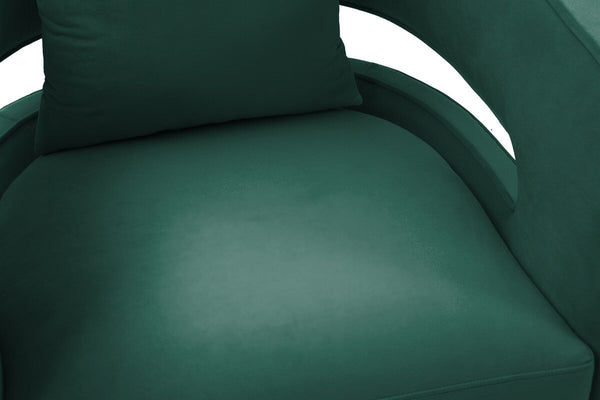 Kennedy Forest Green Velvet Swivel Chair Model: TOV-S44126