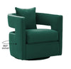Kennedy Forest Green Velvet Swivel Chair Model: TOV-S44126