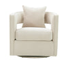 Kennedy Cream Velvet Swivel Chair Model: TOV-S44127