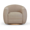Judy Light Brown Boucle Swivel Chair Model: TOV-S54361