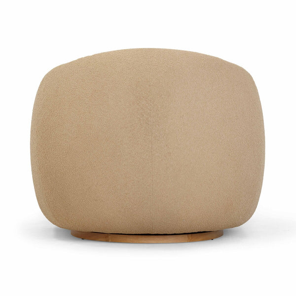 Judy Honey Boucle Swivel Chair Model: TOV-S54363