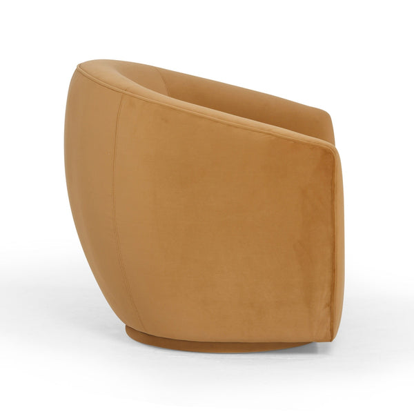 Jordan Tan Velvet Swivel Chair Model: TOV-S54369