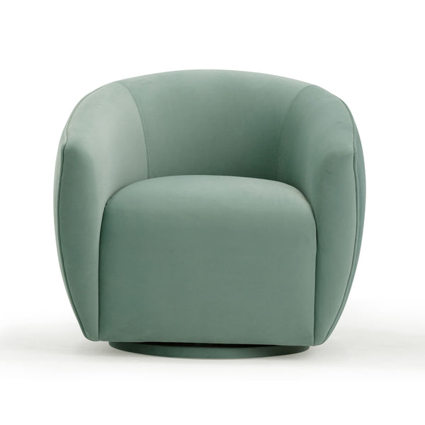 Jordan Sea Blue Velvet Swivel Chair Model: TOV-S54372